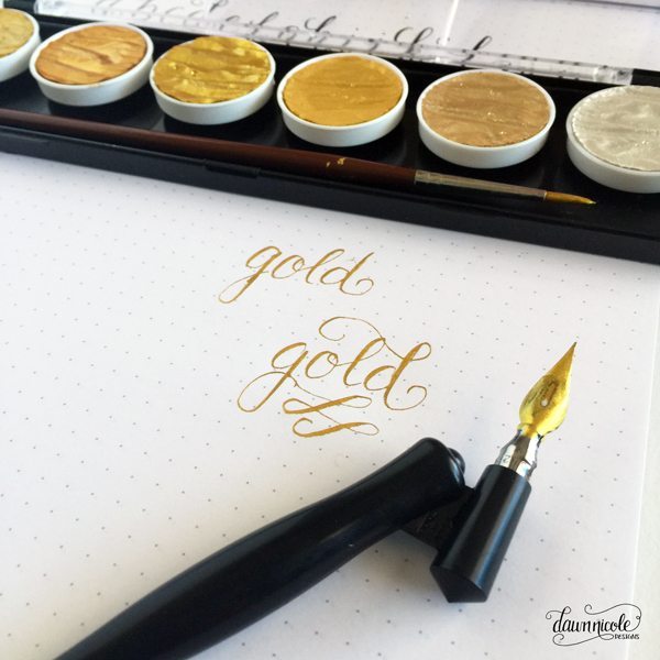 Modern Calligraphy 101: The Basic Supplies you'll need to get started with practicing + free practice sheets! | dawnnicoledesigns.com