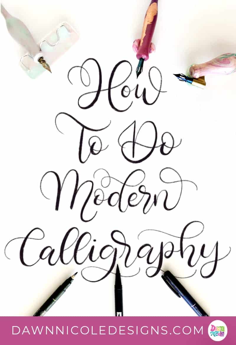 Modern Calligraphy. What is modern calligraphy and how do you learn it? Find out in this detailed blog post on the stunning art form.