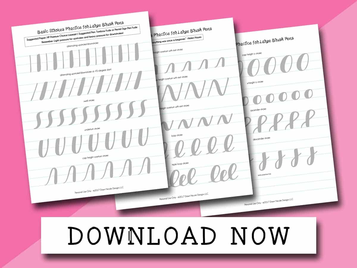 basic-strokes-worksheets-for-large-brush-pens-dawn-nicole-designs