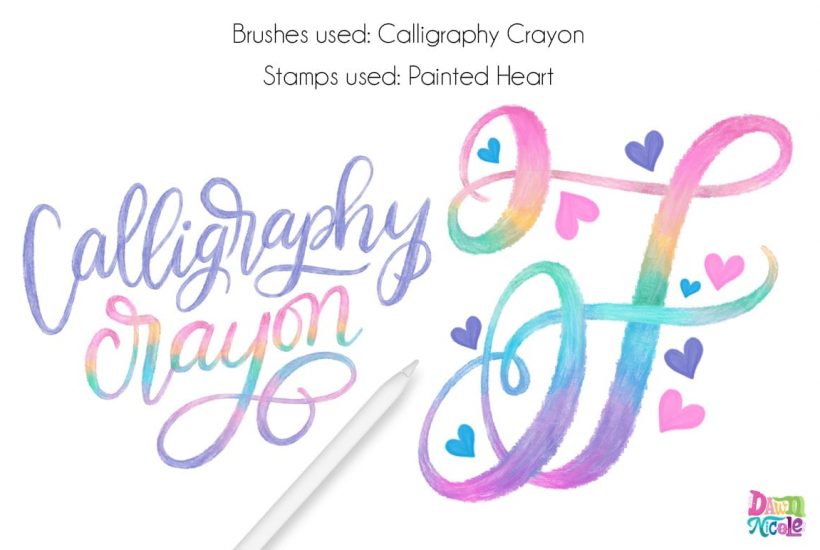 Procreate Tutorial: Rainbow Crayon Calligraphy. Creating this colorful style of lettering is oh-so-easy. Follow these steps to whip up your own version. Plus, a free color palette!
