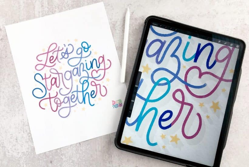 Procreate Tutorial: Lettering in a Circle