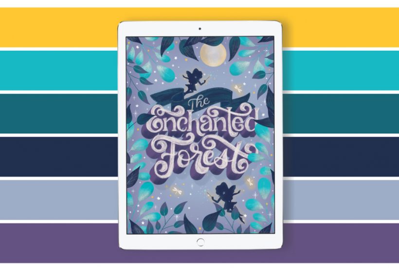 Enchanted Forest Color Palette. Grab the color palette I used for my hand-lettered “Enchanted Forest” artwork + tips for how to use it!