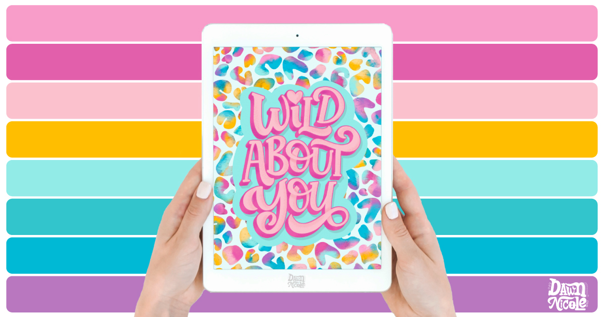 Wild About You Color Palette. Grab the color palette I used for my hand-lettered “Wild About You” artwork + tips for how to use it!