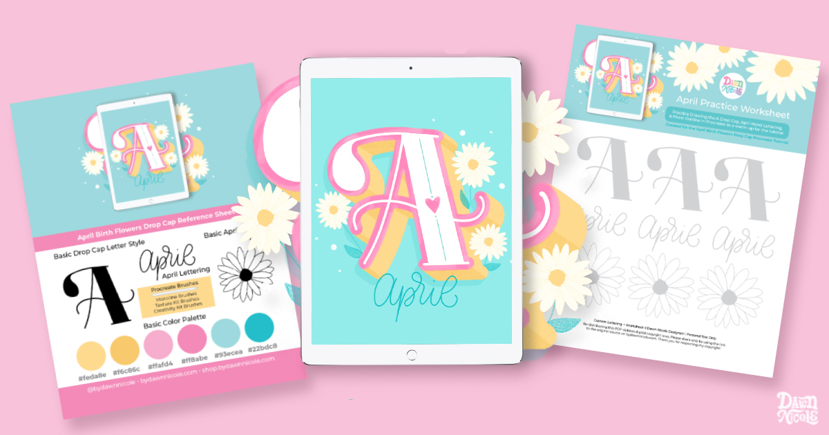 FLORAL ALPHABET TUTORIAL AND FREE DOODLE WORKSHEET