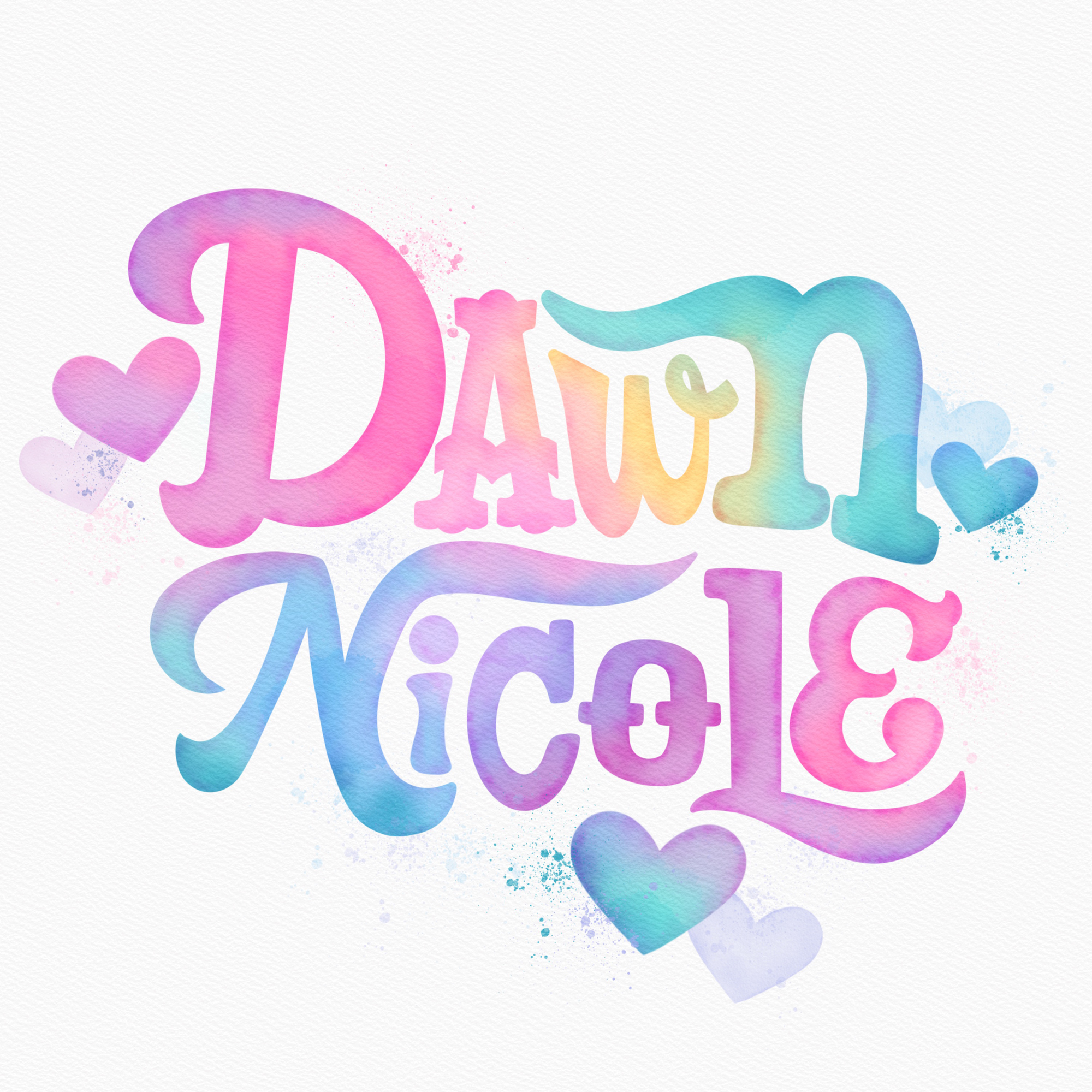 Watercolor Lettering in Procreate - Dawn Nicole