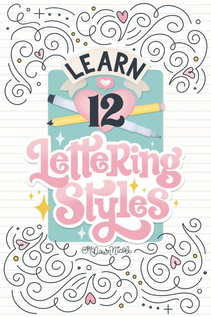 12 Playful Hand-Lettering Styles. Learn and create twelve fabulous hand-lettering styles throughout the year!