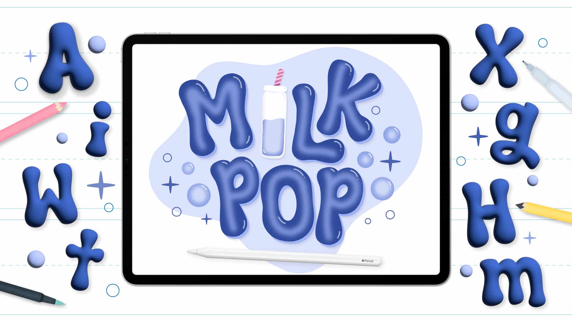 Milk Pop Lettering Style