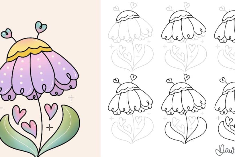 10 Folksy Flowers to Draw. Learn how to draw ten delightful flower styles, with easy step-by-step instructions!