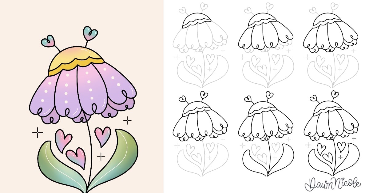 10 Folksy Flowers to Draw. Learn how to draw ten delightful flower styles, with easy step-by-step instructions!