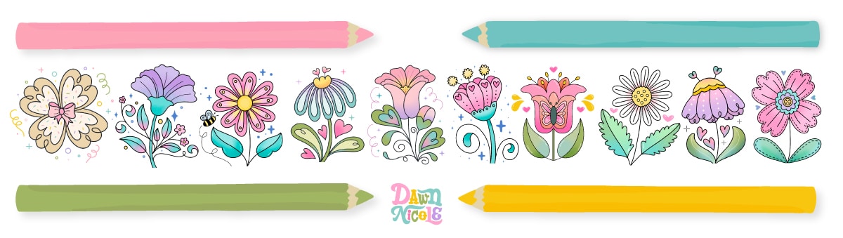 10 Folksy Flowers to Draw. Learn how to draw ten delightful flower styles, with easy step-by-step instructions!