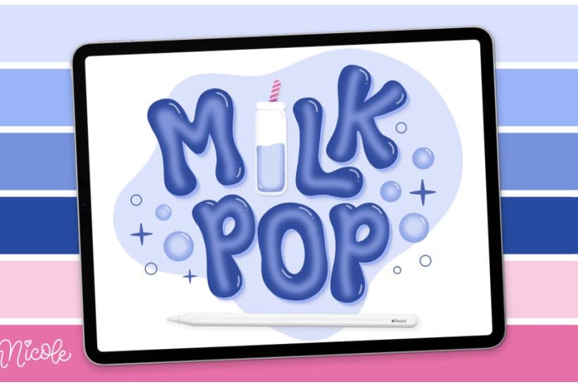 Milk Pop Procreate Color Palette. Download this free Procreate color palette and use it to inspire your next project!