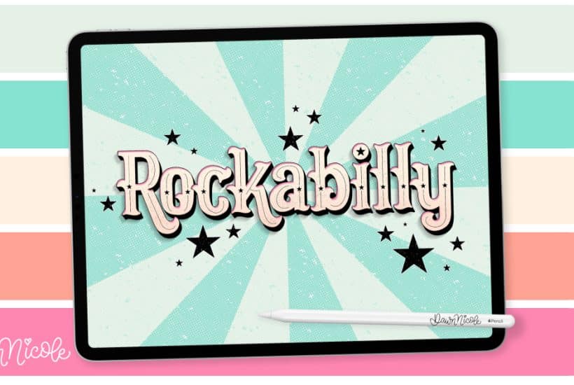 Rockabilly Procreate Color Palette. Download this free Procreate color palette and use it to inspire your next project!