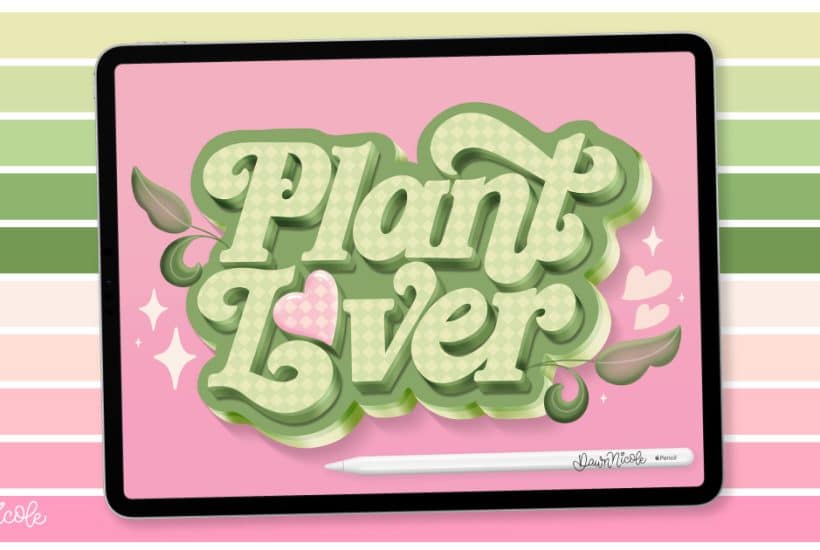 Plant Lover Procreate Color Palette. Download this free Procreate color palette to inspire your next project!