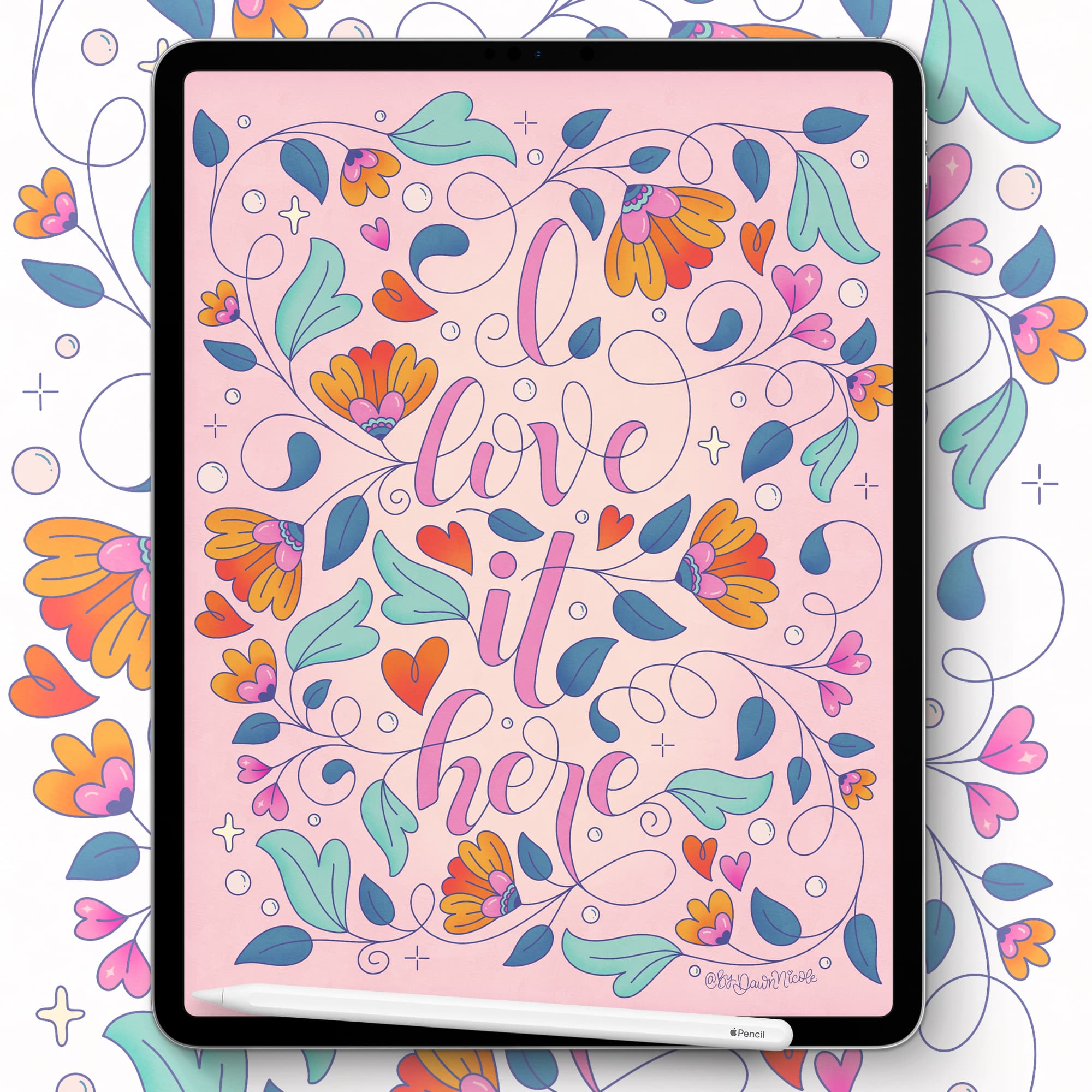 Whimsically Retro Procreate Color Palette