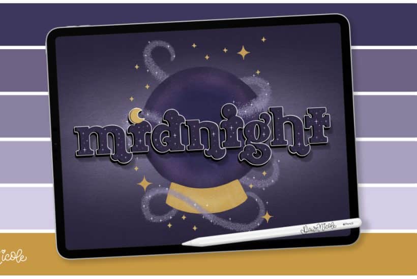 Midnight Procreate Color Palette. Download this free Procreate color palette to inspire your next project!