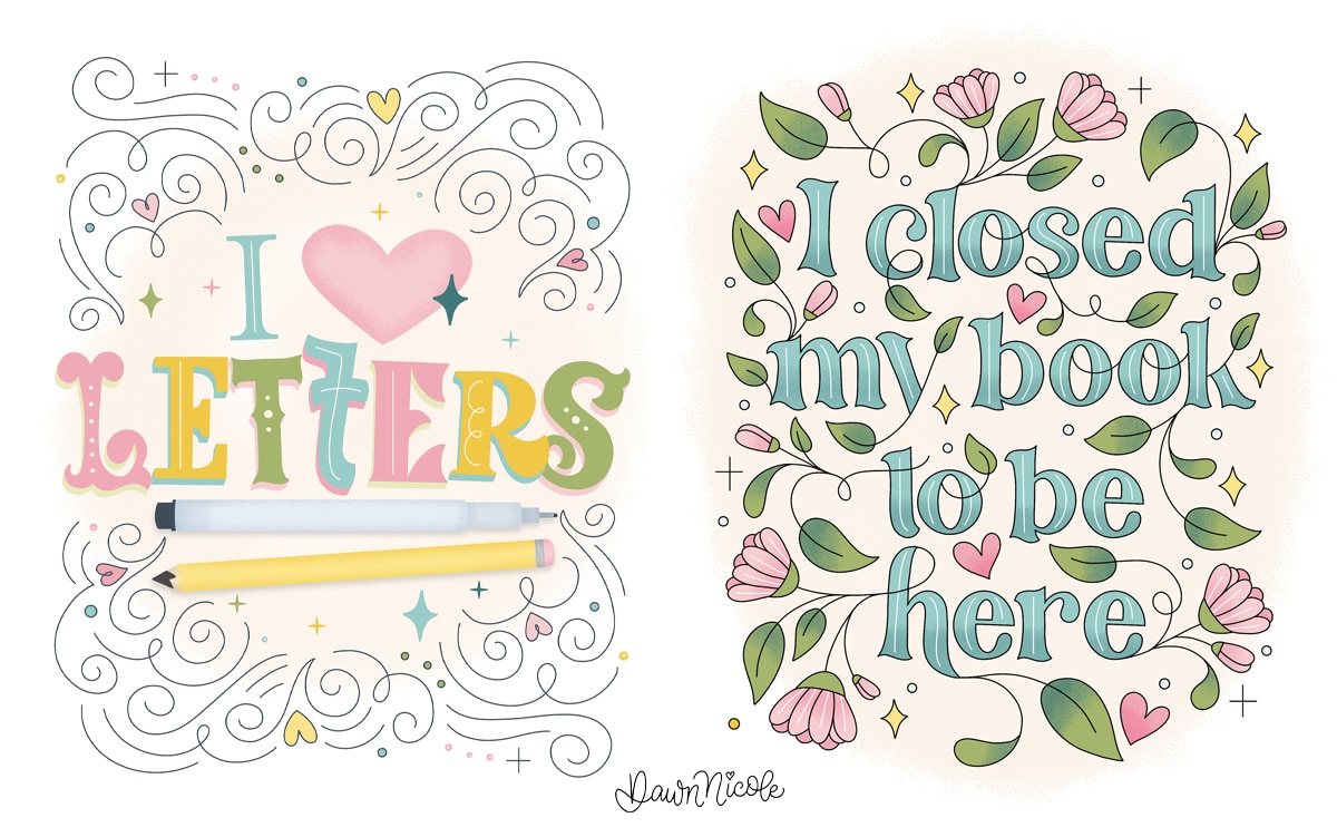 The Art of Flourishing & Embellishments. Easy Tips for Creating Eye-Catching Lettering & Art by adding Playful Flourishing and Embellishments.