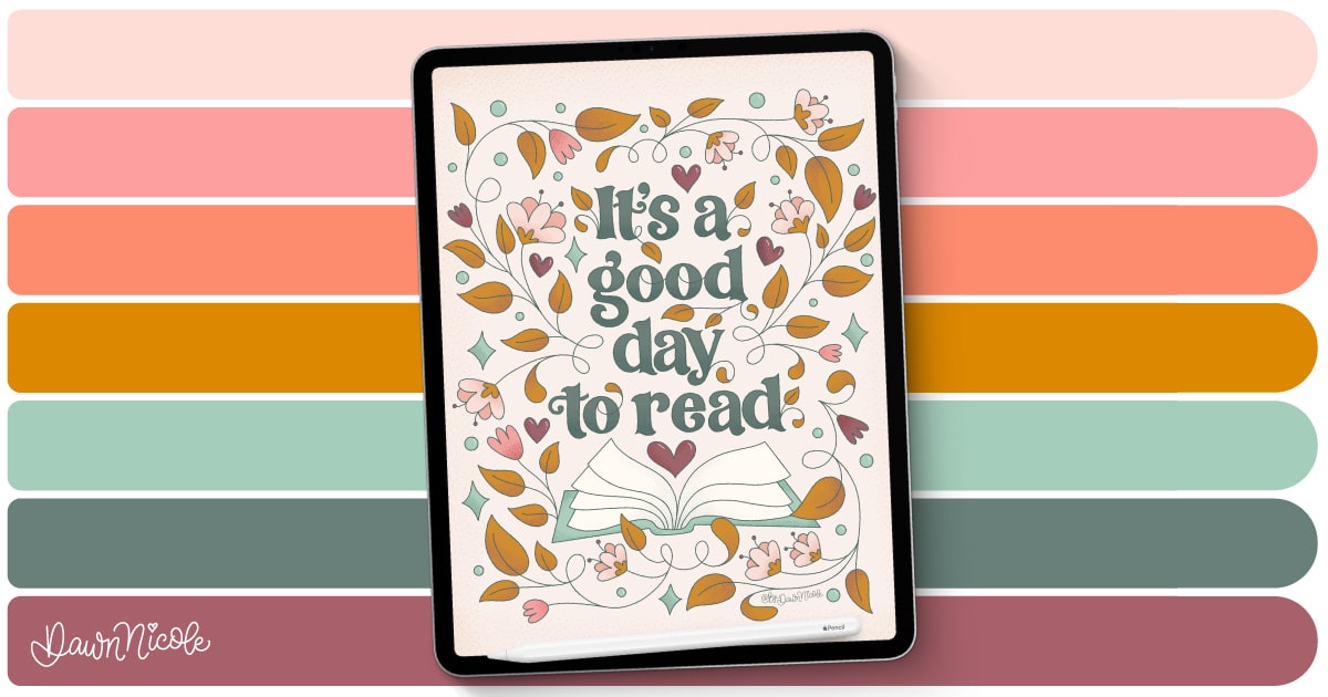 Cozy Autumn Procreate Color Palette. Download this free Procreate color palette and create something beautifully cozy!
