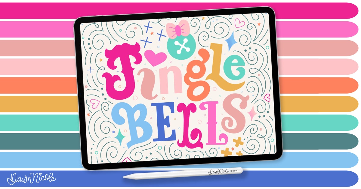 Happy Brights Procreate Color Palette. Download this free Procreate color palette and create something delightfully happy!