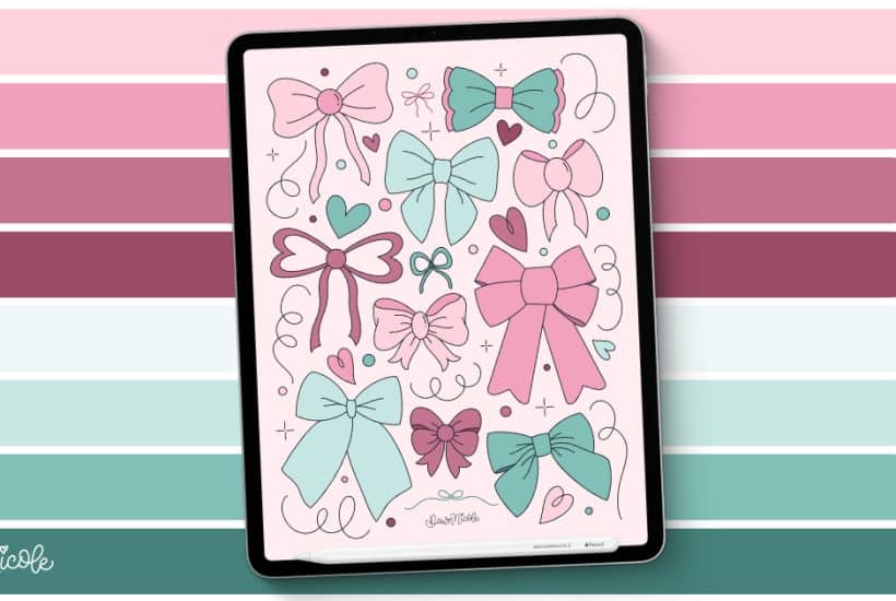 Coquette Aesthetic Procreate Color Palette. Download this free Procreate Color Palette for soft, girly pastel tones in your digital art.