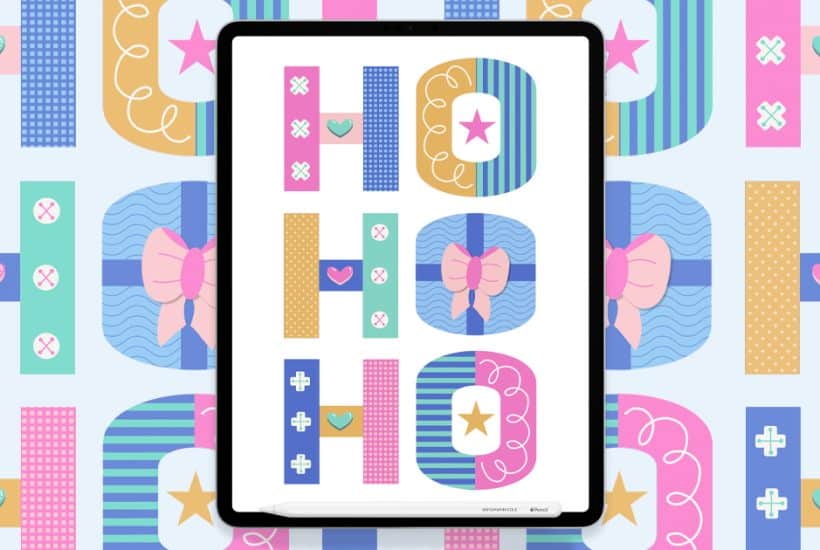 Patterned Colorblock Lettering Procreate Tutorial. Follow along with my step-by-step video to learn how to create this fun lettering style.