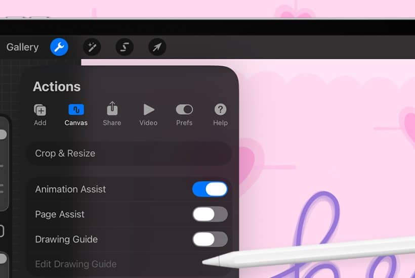 Easy Dual-Action Procreate Animation. Learn how to animate dancing lettering and bursting hearts with this easy dual-action Procreate animation tutorial!