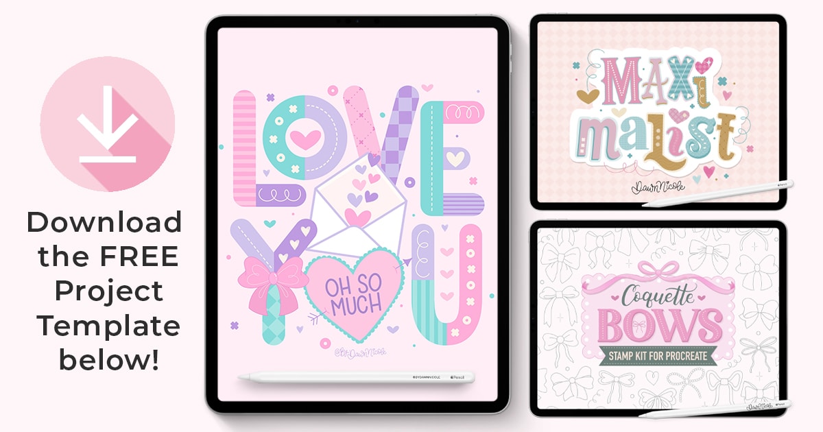 Maximalist Lettering in Procreate. Learn to design bold, playful, maximalist lettering in Procreate with easy steps, creative tips, and tons of inspiration.