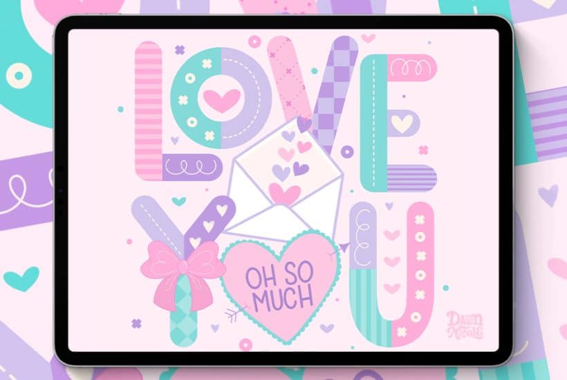 Maximalist Lettering in Procreate. Learn to design bold, playful, maximalist lettering in Procreate with easy steps, creative tips, and tons of inspiration.