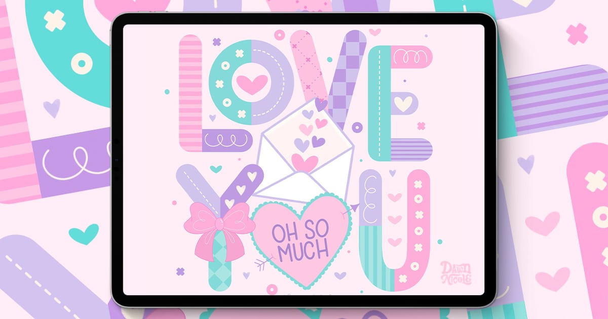 Maximalist Lettering in Procreate. Learn to design bold, playful, maximalist lettering in Procreate with easy steps, creative tips, and tons of inspiration.