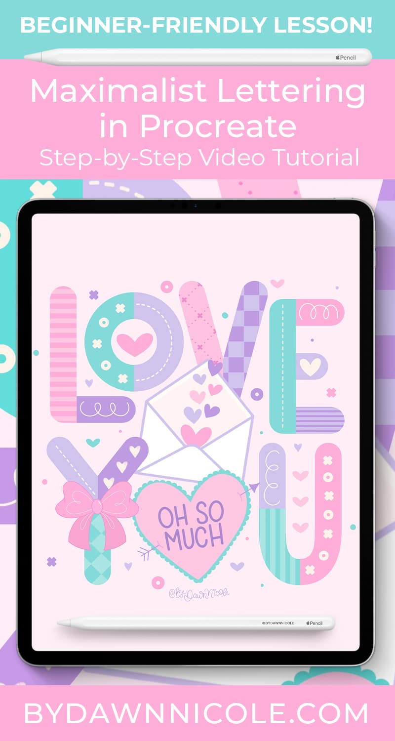 Maximalist Lettering in Procreate. Learn to design bold, playful, maximalist lettering in Procreate with easy steps, creative tips, and tons of inspiration.