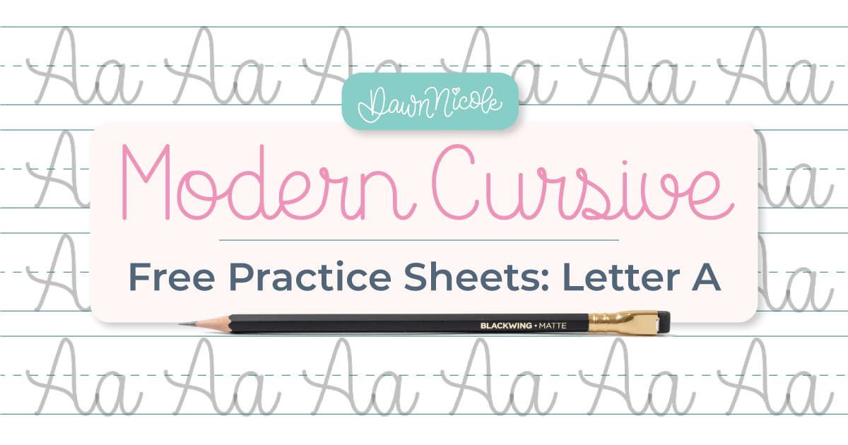 Cursive A: Free Practice Sheet. Download a free printable cursive trace-to-learn worksheet with practice lines to improve your cursive handwriting and letter formation.
