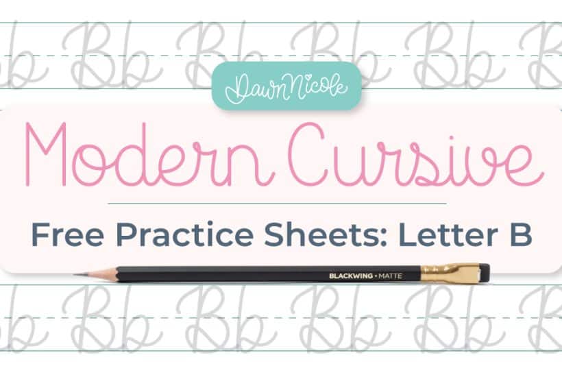 Cursive B. Free Practice Sheets. Download free printable cursive trace-to-learn worksheets with practice lines to improve your cursive handwriting and letter formation.