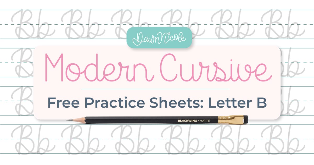 Cursive B. Free Practice Sheets. Download free printable cursive trace-to-learn worksheets with practice lines to improve your cursive handwriting and letter formation.