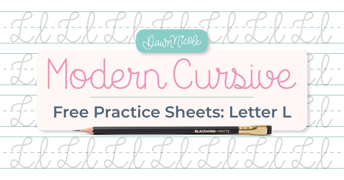 Cursive L: Free Practice Sheets. Download free printable cursive trace-to-learn worksheets with practice lines to improve your cursive handwriting and letter formation.