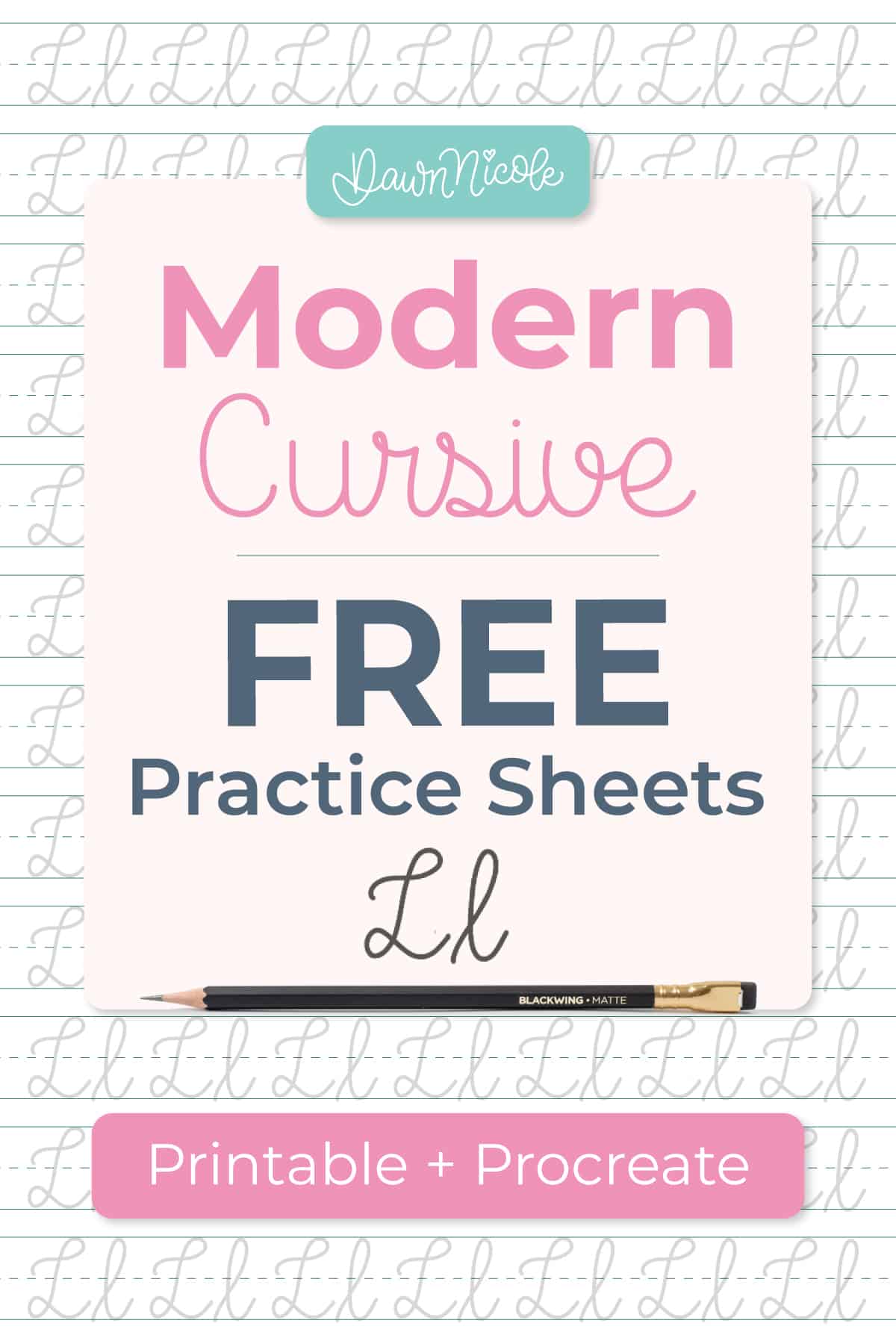 Cursive L: Free Practice Sheets. Download free printable cursive trace-to-learn worksheets with practice lines to improve your cursive handwriting and letter formation.