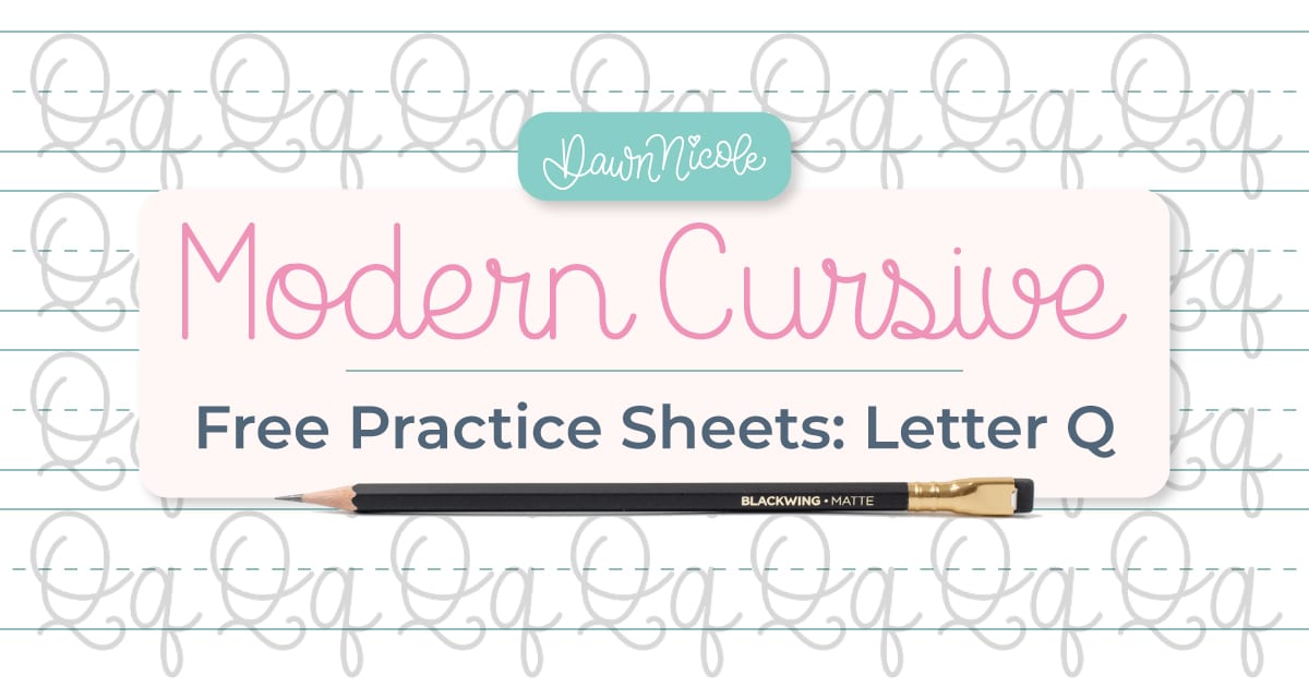 Cursive Q: Free Practice Sheets. Download free printable cursive trace-to-learn worksheets with practice lines to improve your cursive handwriting and letter formation.