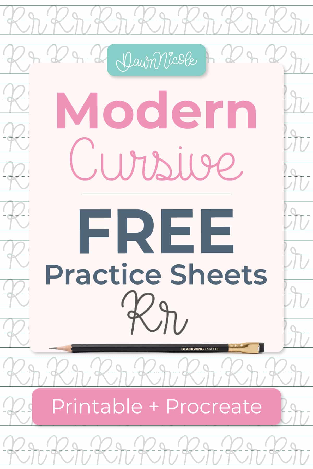 Cursive R: Free Practice Sheets. Download free printable cursive trace-to-learn worksheets with practice lines to improve your cursive handwriting and letter formation.