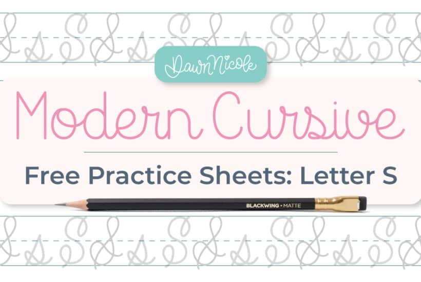 Cursive S: Free Practice Sheets. Download free printable cursive trace-to-learn worksheets with practice lines to improve your cursive handwriting and letter formation.