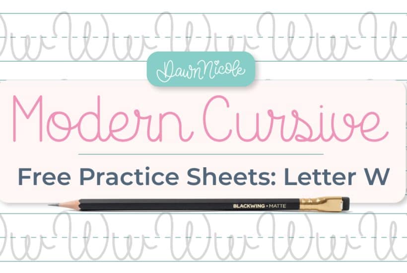 Cursive W: Free Practice Sheets. Download free printable cursive trace-to-learn worksheets with practice lines to improve your cursive handwriting and letter formation.