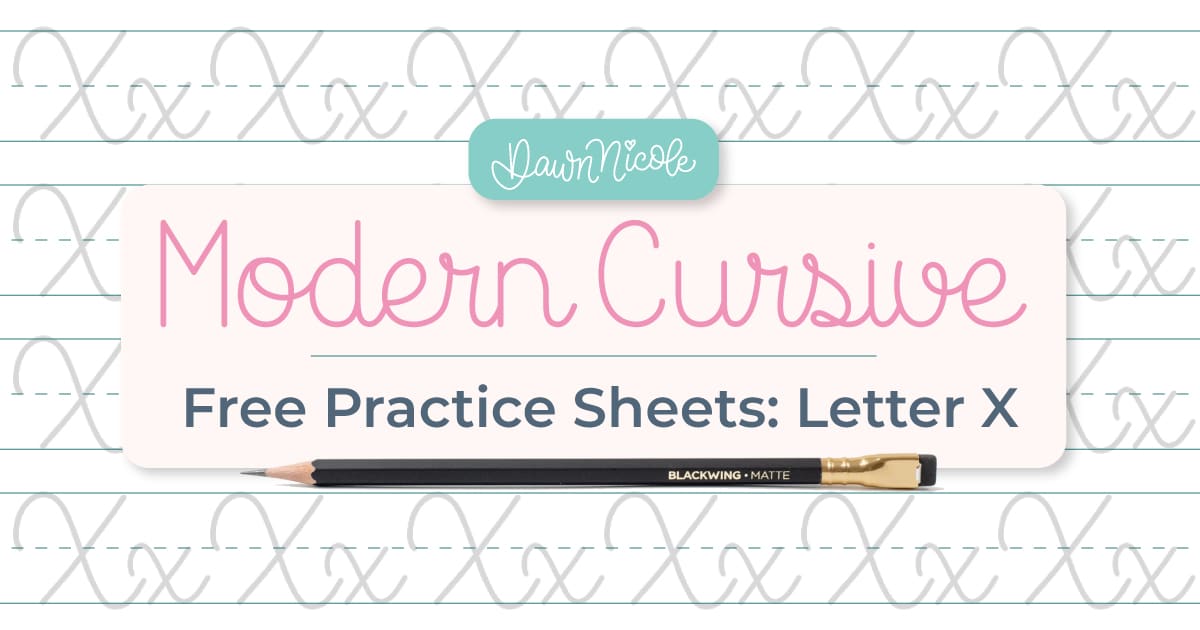 Cursive X: Free Practice Sheets. Download free printable cursive trace-to-learn worksheets with practice lines to improve your cursive handwriting and letter formation.