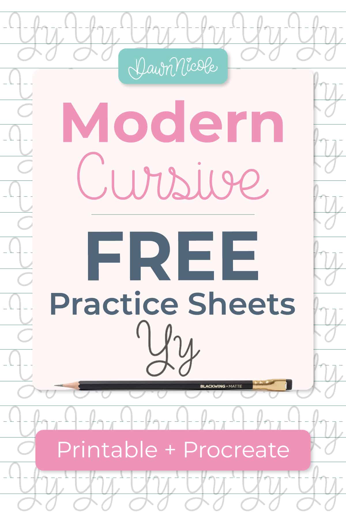 Cursive Y: Free Practice Sheets. Download free printable cursive trace-to-learn worksheets with practice lines to improve your cursive handwriting and letter formation.