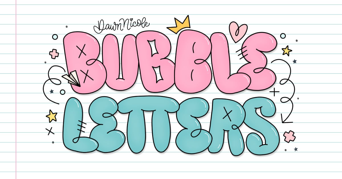 How to Draw Bubble Letters (A-Z Tutorials + Free Printables). Learn how to draw bubble letters A–Z with easy step-by-step tutorials. Plus, grab a free printable worksheet for each bubble letter!