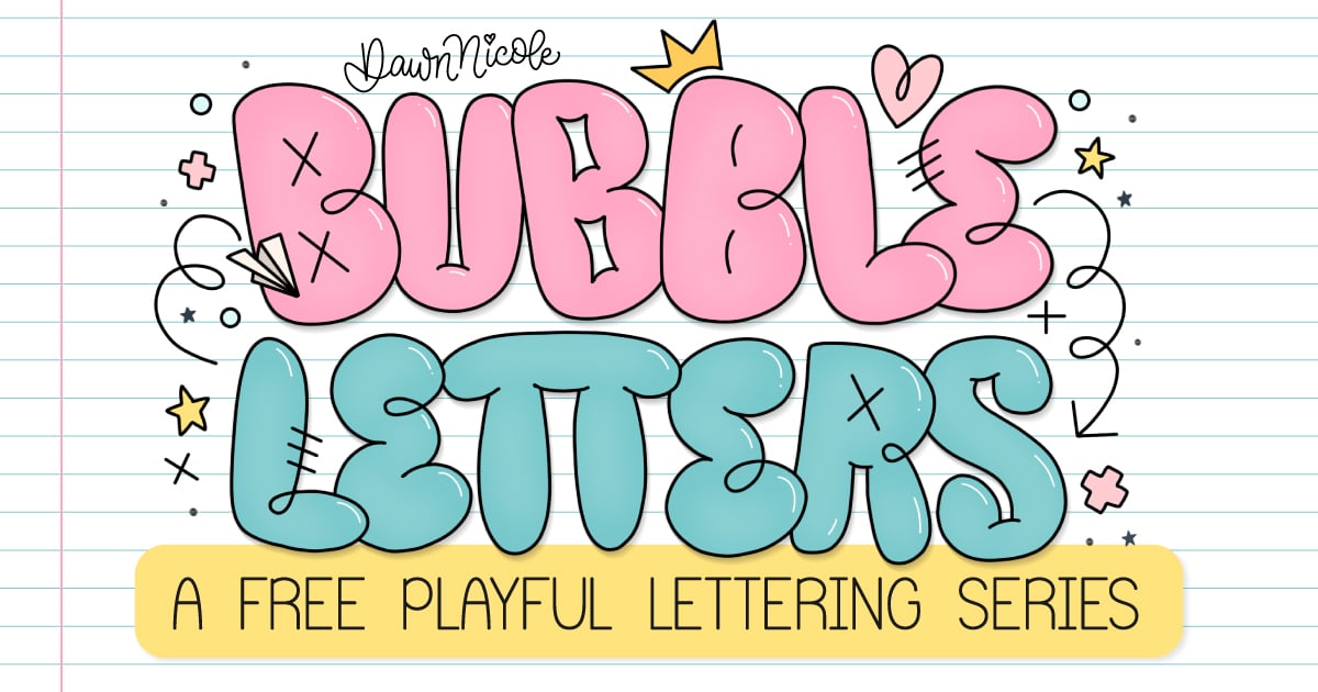 How to Draw Bubble Letters (A-Z Tutorials + Free Printables). Learn how to draw bubble letters A–Z with easy step-by-step tutorials. Plus, grab a free printable worksheet for each bubble letter!