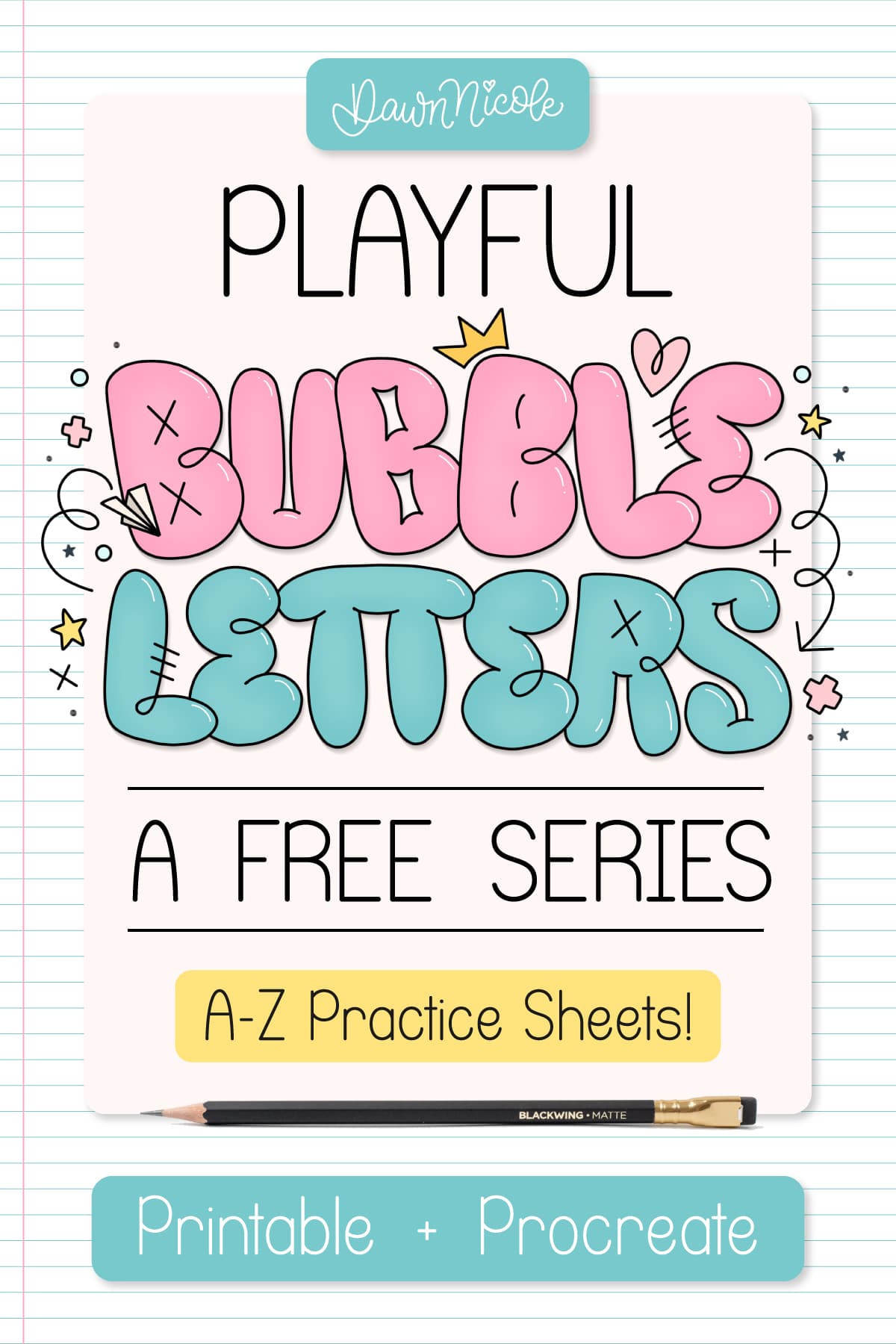 How to Draw Bubble Letters (A-Z Tutorials + Free Printables). Learn how to draw bubble letters A–Z with easy step-by-step tutorials. Plus, grab a free printable worksheet for each bubble letter!