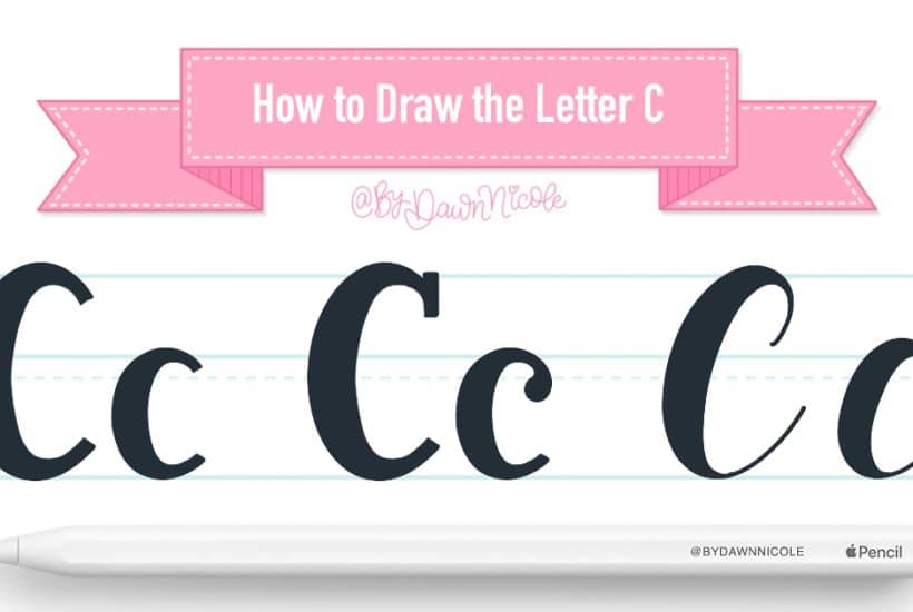 How to Draw the Letter C in 3 Lettering Styles (Free Practice Sheet!). Learn how to draw the letter C in sans serif, serif, and script styles in Procreate — includes a free practice worksheet.