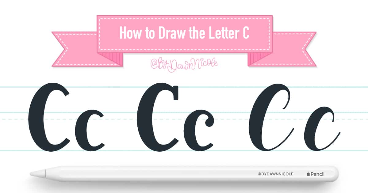 How to Draw the Letter C in 3 Lettering Styles (Procreate + Free Practice Sheet). Learn how to draw the letter C in sans serif, serif, and script styles in Procreate — includes a free printable practice worksheet.