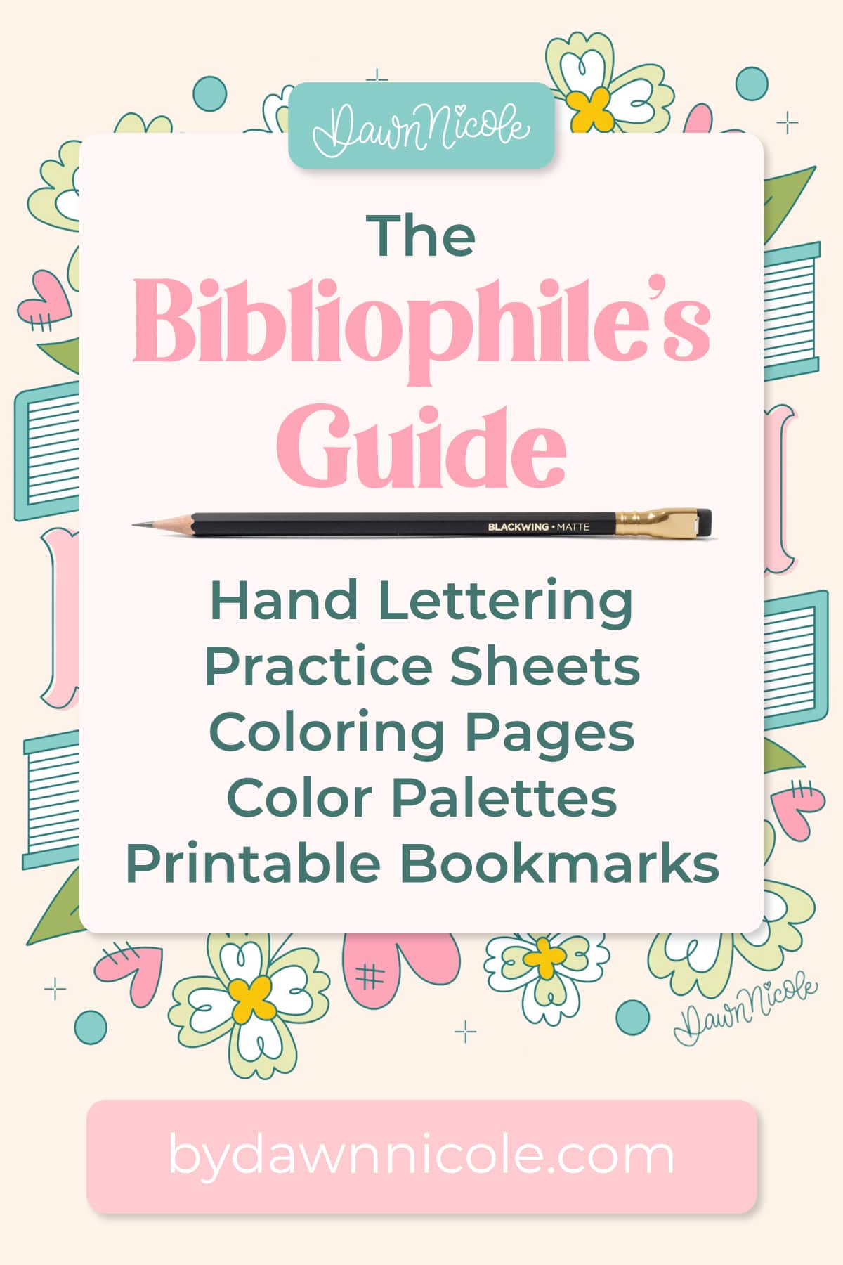 A bibliophile’s guide to creative bookish projects, including lettering tutorials, Procreate projects, worksheets, and coloring pages.