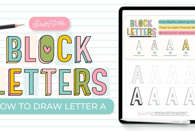Block Letter A: How to Draw It (+ Free Worksheet). Learn how to draw the block letter A with a step-by-step tutorial. Plus, grab a free practice worksheet!