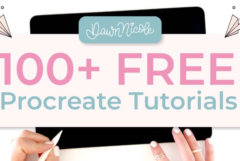 Looking for Procreate tutorials? This collection includes 100+ free step-by-step Procreate tutorials for beginners, covering lettering, drawing, and creative projects you can try today.