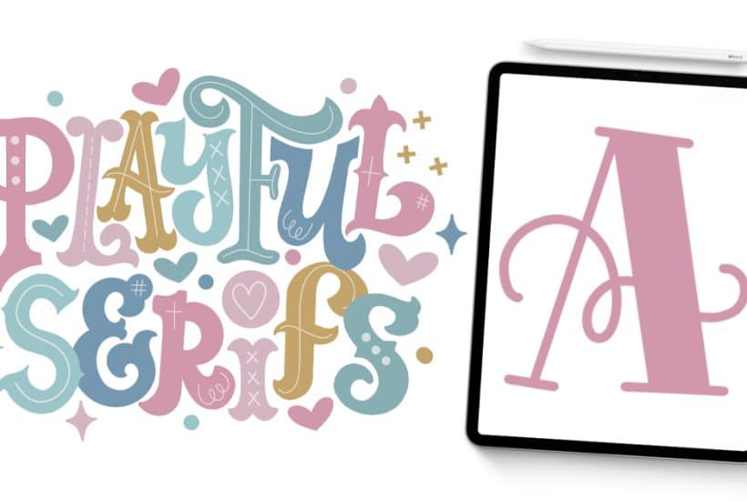 Serif A (Step-by-Step Lettering Video Tutorial). Learn how to draw a playful serif A with this step-by-step lettering tutorial. Includes a downloadable template and Procreate video lesson.