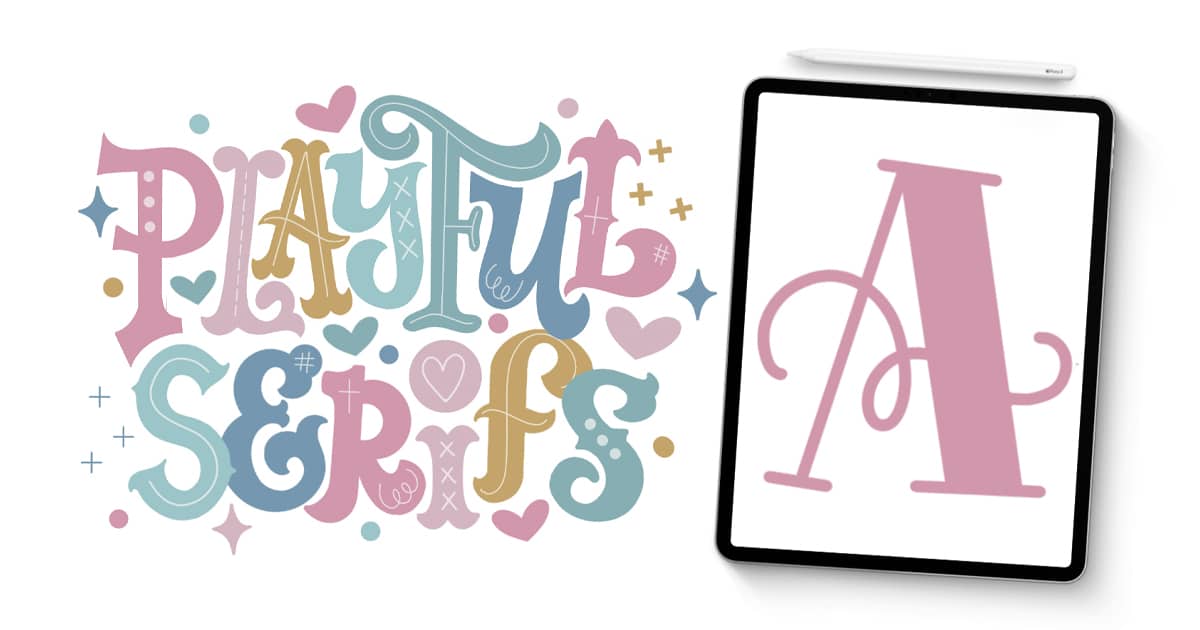 Serif A (Step-by-Step Lettering Video Tutorial). Learn how to draw a playful serif A with this step-by-step lettering tutorial. Includes a downloadable template and Procreate video lesson.